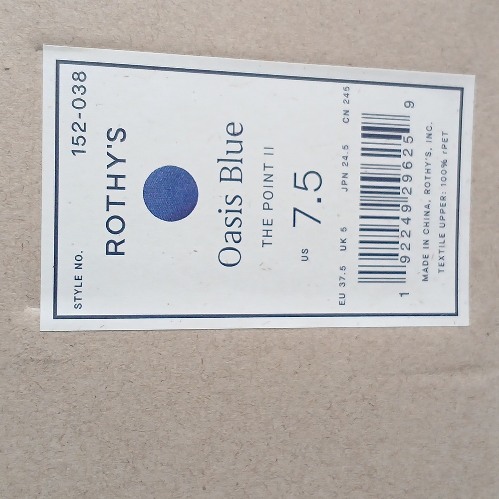Rothy’s Oasis Blue THE POINT 11 - Picture 5 of 5